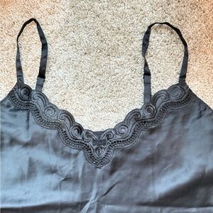 Dior Black Camisole with Lace Detail